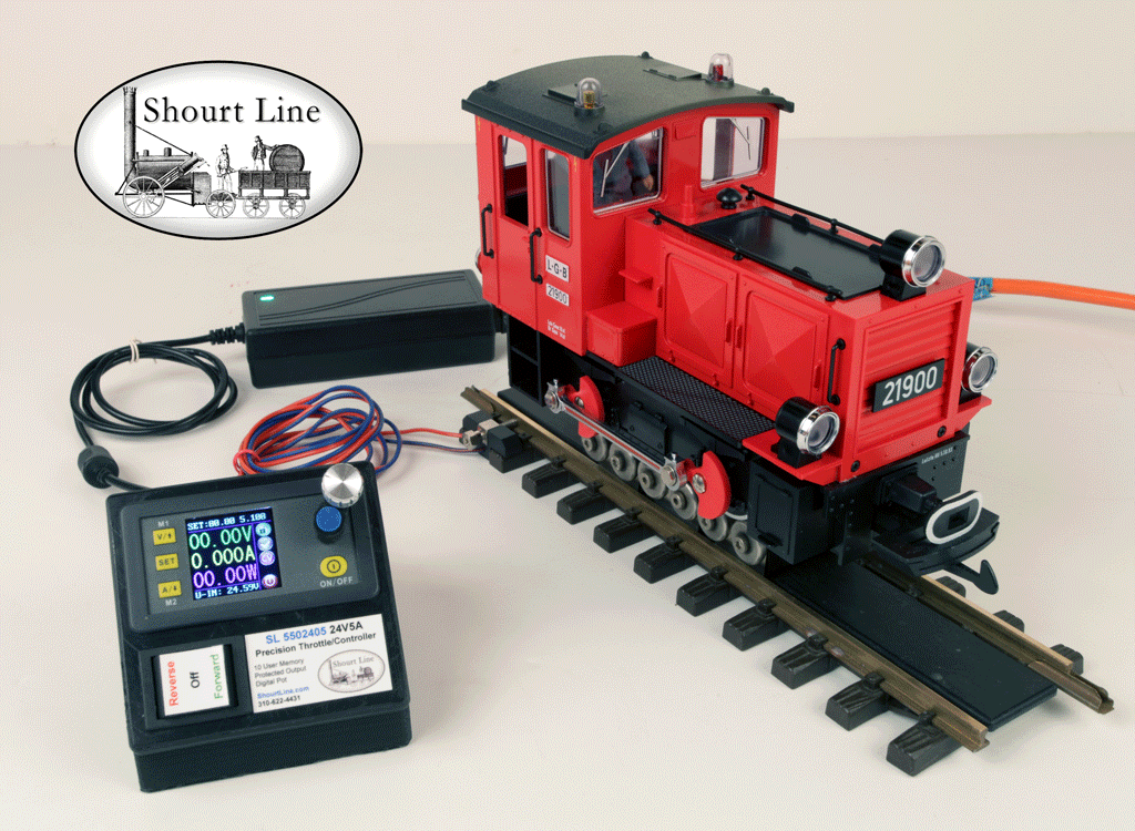 SL-DC-5-SPS-Kit: SL 5A Amp Digital High Efficiency Precision Voltage/Amperage Throttle + 24V 6A Switching Power Supply w AC cord